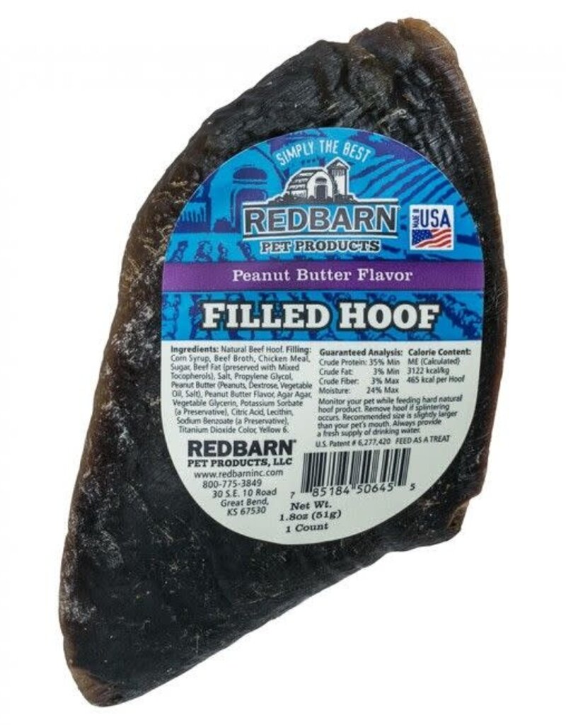 Red Barn Red Barn Filled Hooves - Peanut Butter 1pc