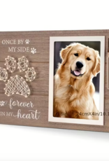 Temu Wooden Dog Memorial Photo Frame with Paw Prints 1.57x6.3" 1pc