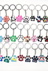 Temu Paw Print Keychains - Assorted Patterns & Colours 1pc.