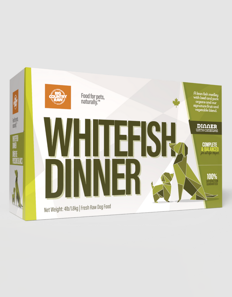 Big Country Raw Big Country Raw White Fish Dinner Carton 4lb