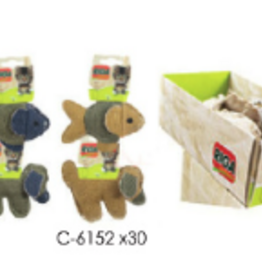 riga Riga Cat Toy Fish & Dog Jute - Assorted 1pc