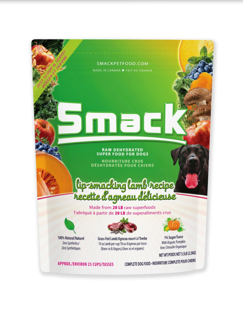Smack Smack Raw Dehydrated Dog Food - Lip Smacking Lamb 1.5kg