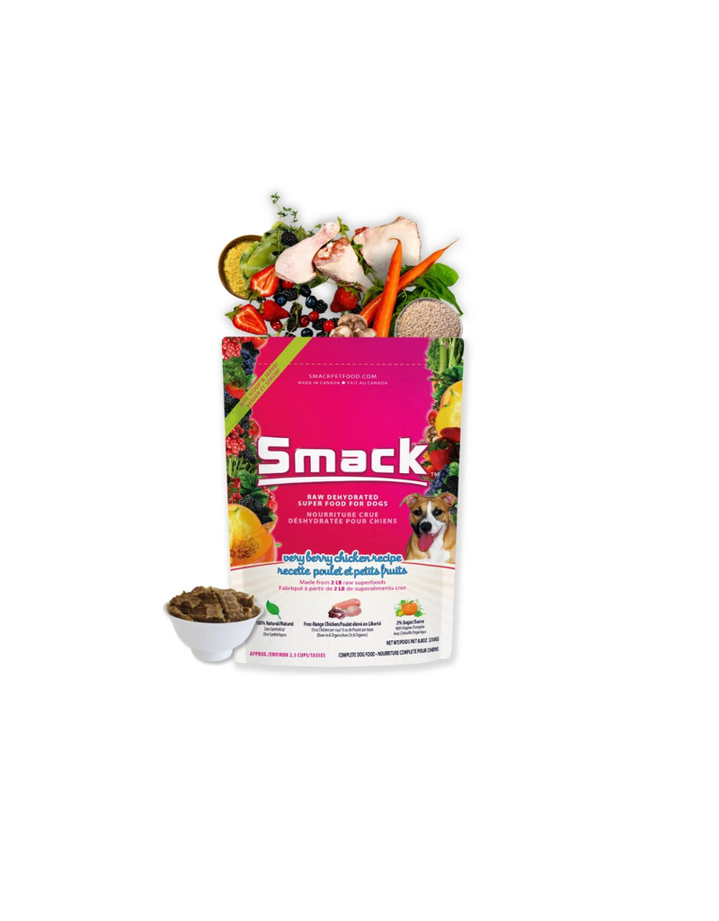 Smack Smack Raw Dehydrated Dog Food - Very Berry Chicken 250g