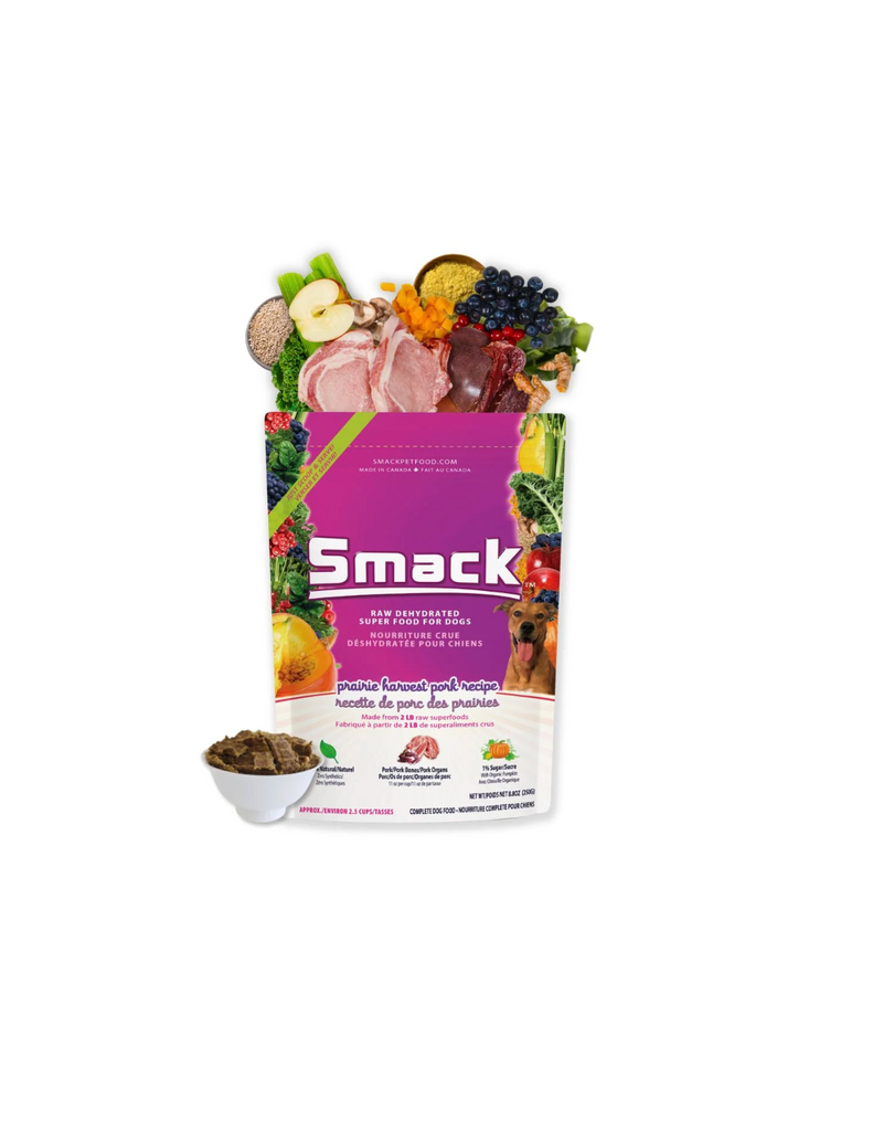 Smack Smack Raw Dehydrated Dog Food - Prairie Harvest Pork 250g