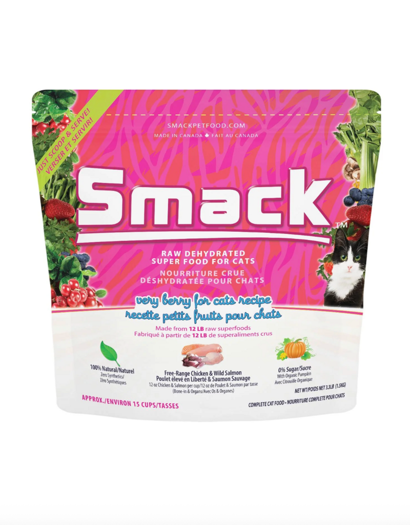Smack Smack Raw Dehydrated Cat Food - Very Berry Chicken 250g