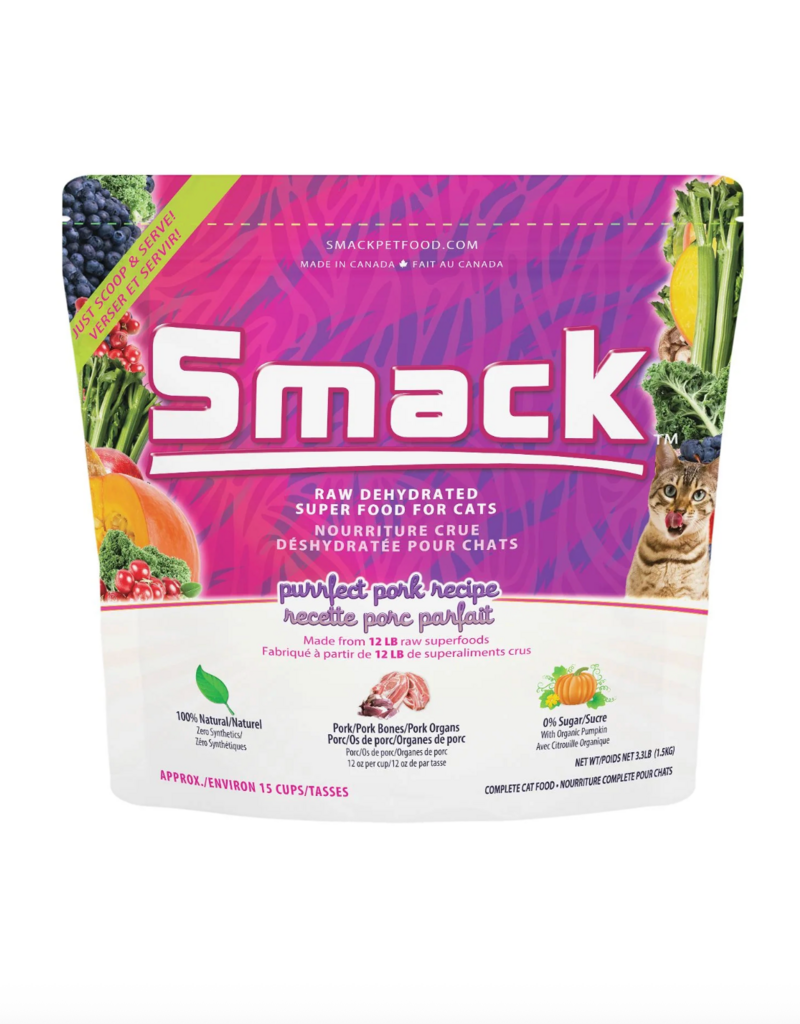 Smack Smack Raw Dehydrated Cat Food - Purrfect Pork 250g