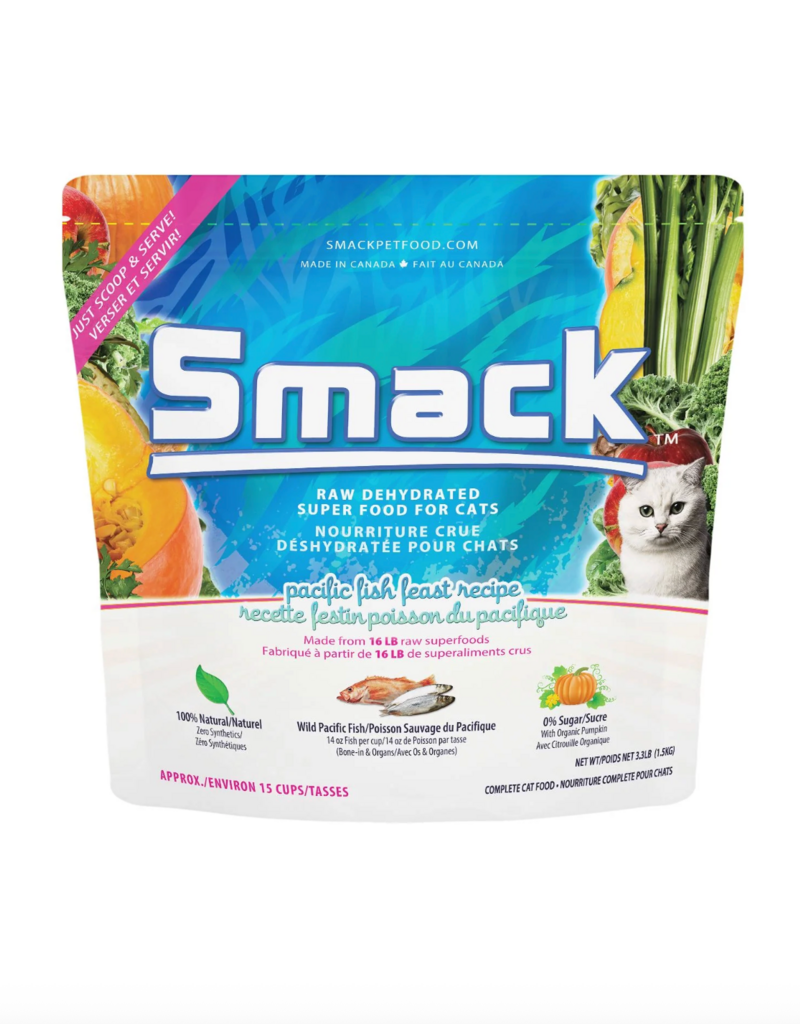 Smack Smack Raw Dehydrated Cat Food - Pacific Fish Feast 250g