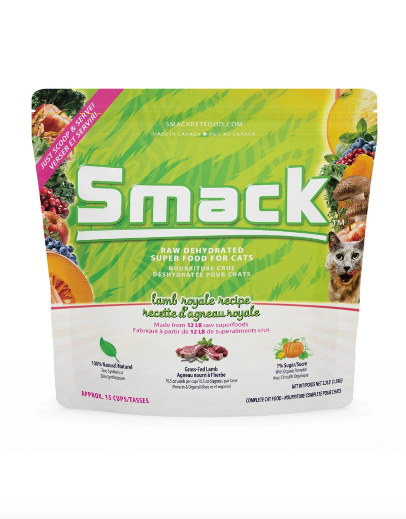 Smack Smack Raw Dehydrated Cat Food - Lamb Royale 250g