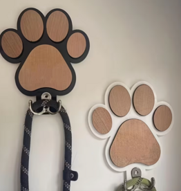 Temu Wooden Paw Print Wall Hook - Assorted Colours 1pc.