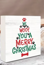Temu Christmas Dog Decor - We Woof You a Merry Christmas Sign