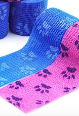Temu Self-Adhesive Flex Wrap - Paw Print - Assorted Colours 1pc.