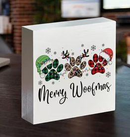 Temu Christmas Dog Decor - Merry Woofmas Sign