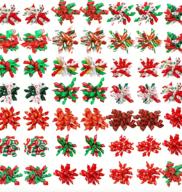 Temu Assorted Christmas Bows & Ribbon Spirals 1pc