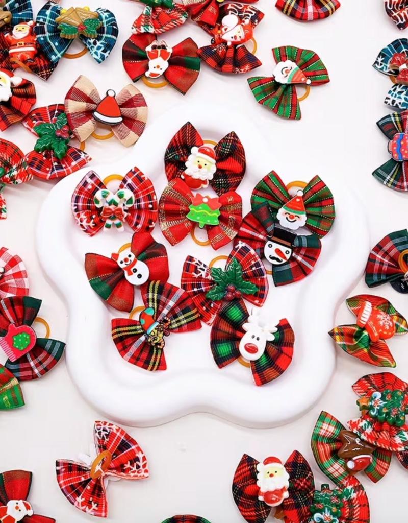 Temu Assorted Bows with Christmas Charms 1pc