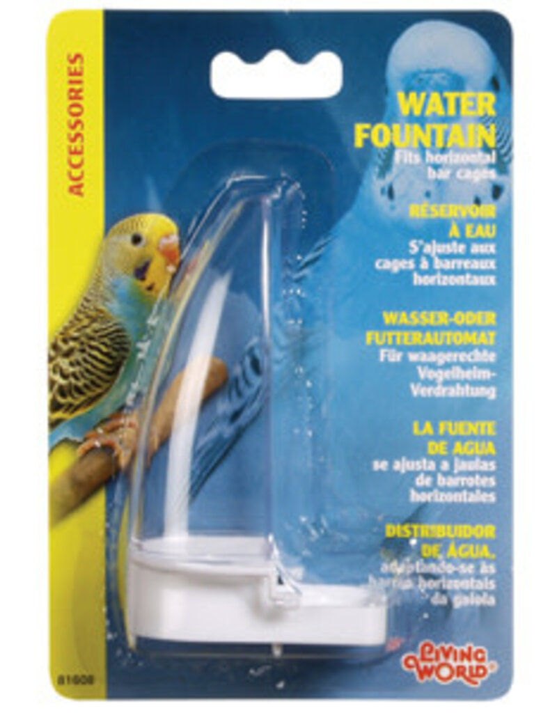Living World Water Fountain for Horizontal Wire Cage