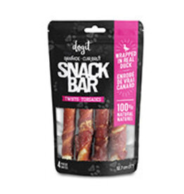 Dogit Dogit Snack Bar Rawhide - Duck-Wrapped Twists - 4 pcs (12.7 cm/5 in)