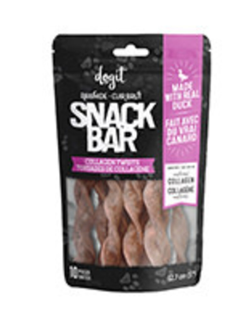 Dogit Dogit SnackBar Duck Collagen Twists - 10 pieces - 5 in (12.7 cm) - 1-1.5 cm dia - approx 100 g (3.5 oz)