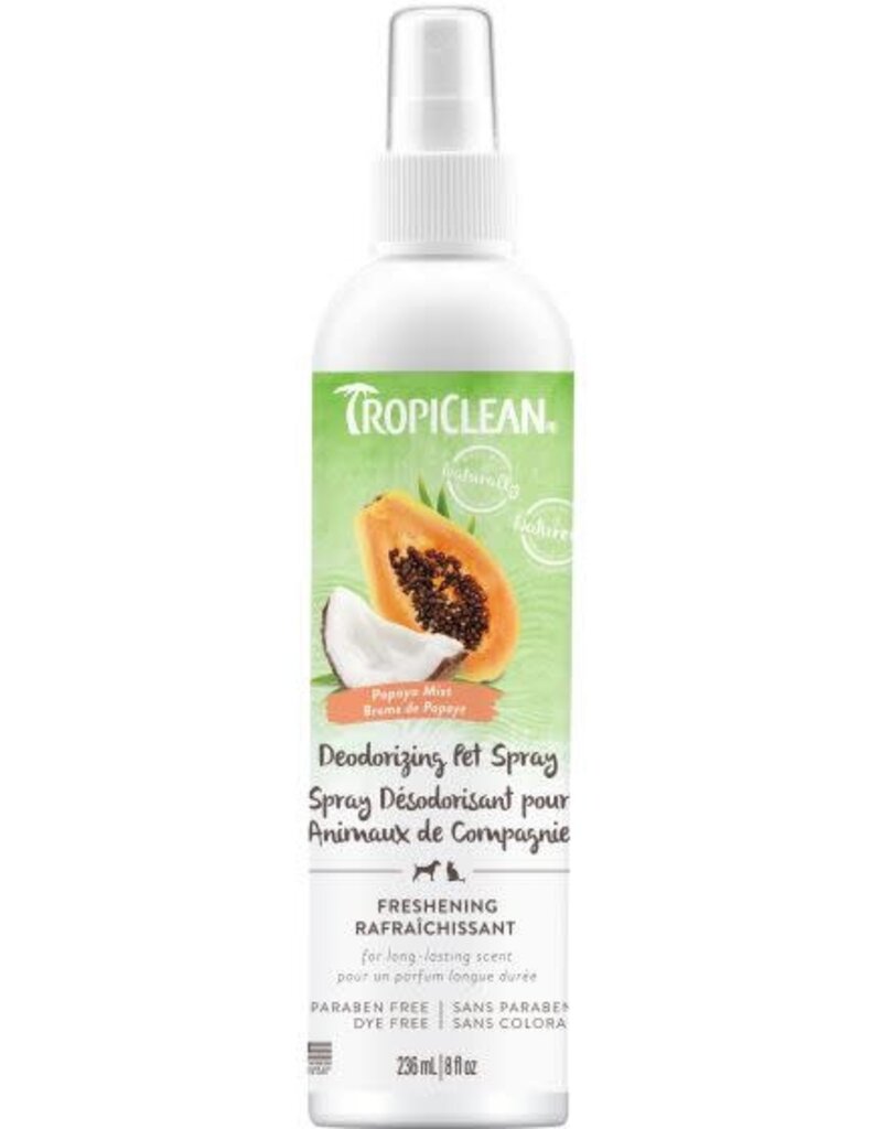 TropiClean TropiClean Papaya Mist Deodorizing Pet Spray - Long Lasting 8oz