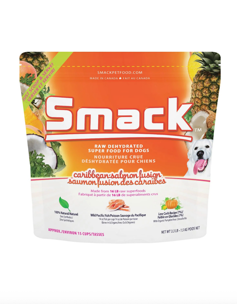 Smack Smack Raw Dehydrated Dog Food - Caribbean-Salmon Fusion 1.5kg