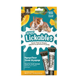 Living World Lickables Small Animal Treat - Papaya Flavour - 5 Tubes (10 g)