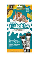 Living World Lickables Small Animal Treat - Papaya Flavour - 5 Tubes (10 g)