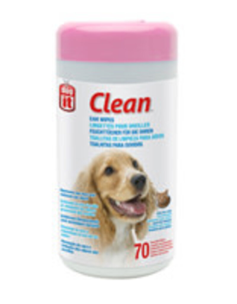 Dogit Dogit Clean Ear Wipes - 70 Unscented Wipes