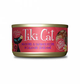tiki Tiki Cat Grill Mackerel & Sardines Recipe in Calamari Consomme Wet Cat Food 2.8oz