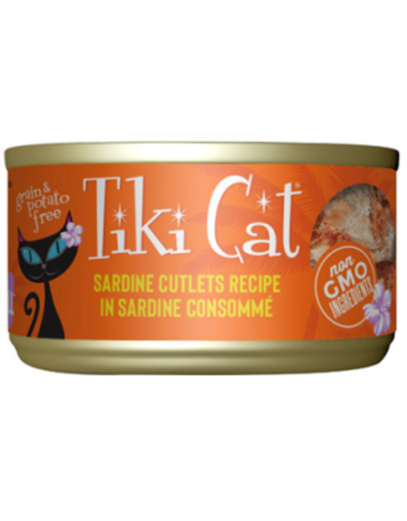 tiki Tiki Cat Grill Sardine Cutlets Recipe in Sardine Consomme Wet Cat Food 2.8oz