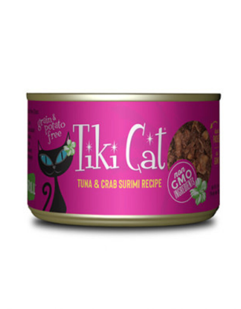 tiki Tiki Cat Grill Tuna & Crab Surimi Recipe Wet Cat Food 6oz