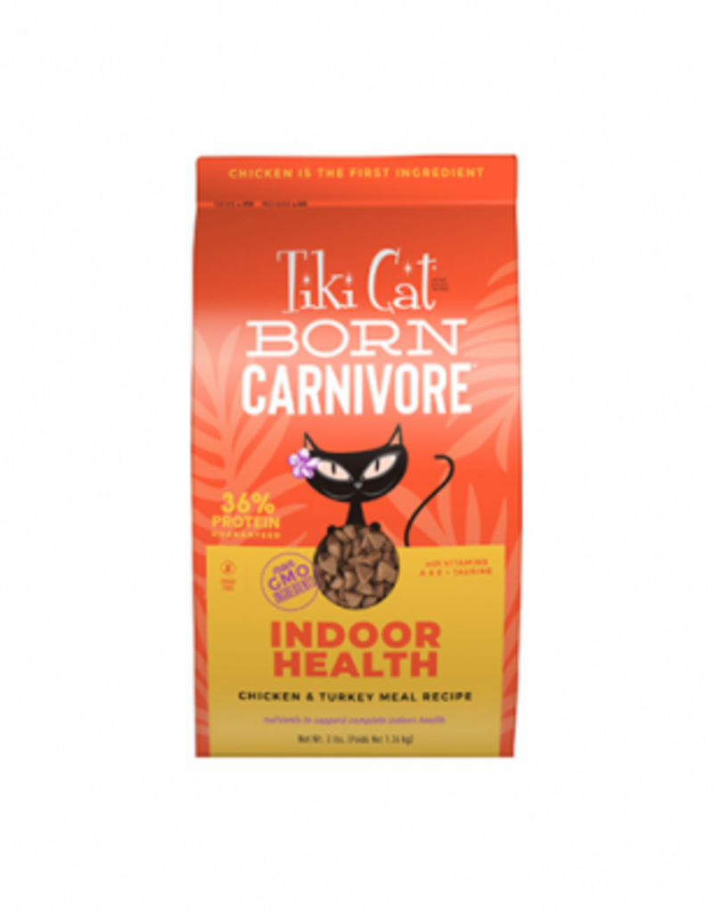 tiki Tiki Cat Born Carnivore Indoor Healthy Chicken & Turkey Meal Recipe Dry Cat Food 3lb