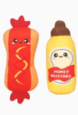 Hugsmart Hugsmart Meow Buddies Kitten Party - Hot Dog & Mustard 2pk