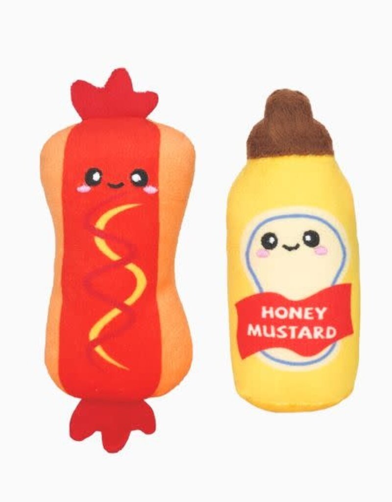 Hugsmart Hugsmart Meow Buddies Kitten Party - Hot Dog & Mustard 2pk