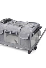 Temu Soft-Sided Rolling Pet Carrier - Light Grey