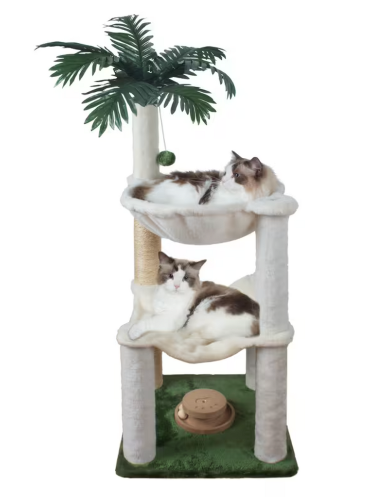 Temu Palm Tree Cat Tree with Hammock