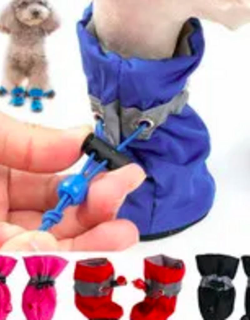 Wish Wish Waterproof Dog Booties 4pc. - Assorted Colors - XXS