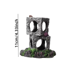 Temu Aquarium Ornament - Stone Cave - Two Blocks