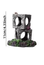 Temu Aquarium Ornament - Stone Cave - Two Blocks