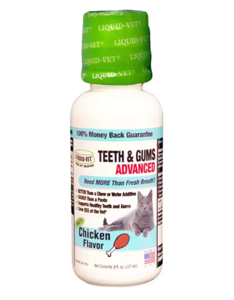 Liquid Vet Feline Teeth And Gums Advance Chicken Cat 8oz