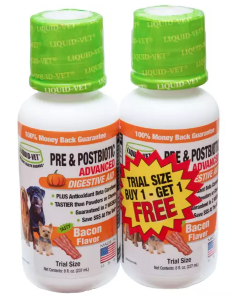 Liquid Vet Liquid Vet Canine Pre & PostBiotic Advanced - Bacon Flavour 8oz (2 pk)