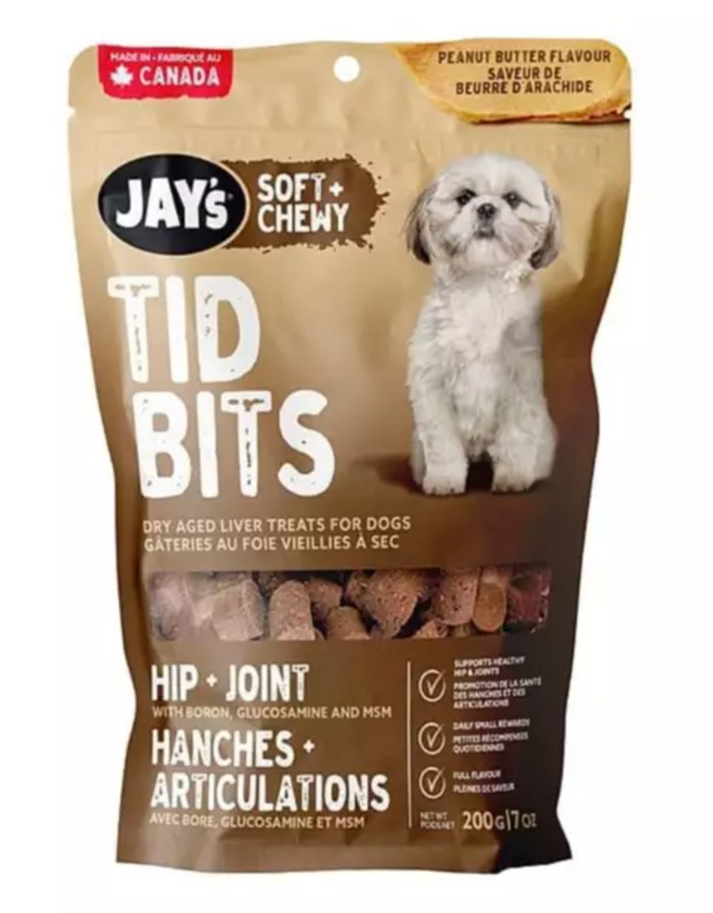 Jay's Jay's Soft & Chewy Tid Bits Hip & Joint Treats - Peanut Butter 200g