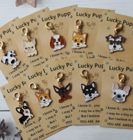 Temu Cartoon Dog Keychains - Assorted Breeds & Colours 1pc.