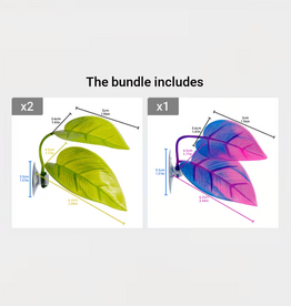 Temu Artificial Betta Leaf Aquarium Decoration - Assorted Colours - 1 pk