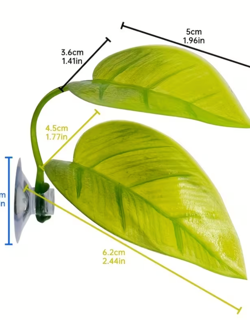 Temu Artificial Betta Leaf Aquarium Decoration - Assorted Colours - 1 pk