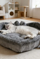 Temu Cozy Heart Shaped Cat Bed - Large