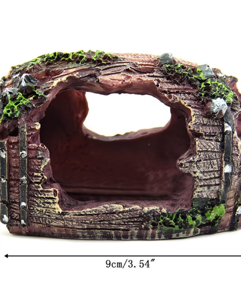 Temu Resin Aquarium Ornament - Red Bucket