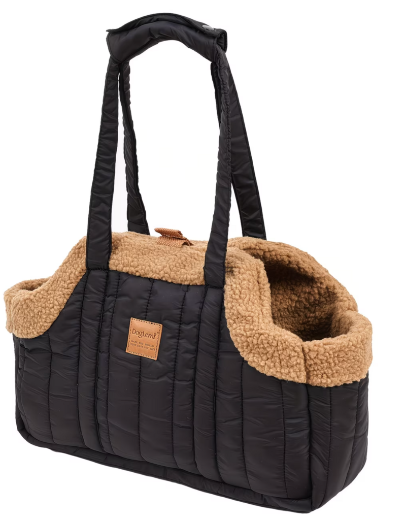 Doglemi Doglemi Open-Style Winter Pet Carrier Bag - Black