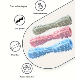 Temu Dog Chew Stick Dental Toy - Assorted Colours 1pc