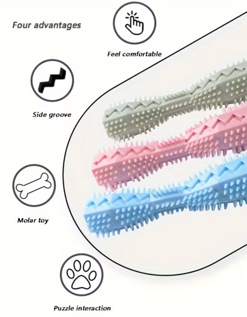 Temu Dog Chew Stick Dental Toy - Assorted Colours 1pc