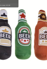 Temu Beer Bottle Shaped Squeaky Dog Toy - Assorted Colours 1pc