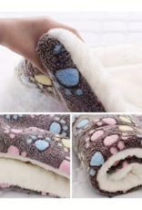 Temu Plush Rectangular Pet Mat 12.6in x 9.8in - Dark Coffee - Small